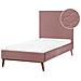 Letto Matrimoniale Velluto Rosa 90 X 200 Cm Bayonne - Foto miniatura 7