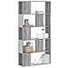 Libreria 5 Ripiani Grigio Sonoma 80,5x23,5x162,5cm Multistrato - Foto miniatura 1