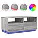 Tavolino Da Soggiorno Con Luci Led Grigio Sonoma 90x49x40 Cm - Foto miniatura 2