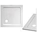 Piatto Doccia In Resina Quadrato 80x80 Bordo Basso Slim 3cm Ultra Resistente Design Moderno - Foto miniatura 4