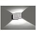 Applique Moderna 1 Luce Frost A Forma Geometrica In Acciaio Bianco - Foto miniatura 1