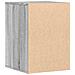 Cassettiera Angolare Grigio Sonoma 40x41x58cm Legno Multistrato - Foto miniatura 3