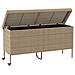Contenitore da Giardino con Ruote Beige 160x55x75 cm Polyrattan - Foto miniatura 2