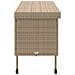 Contenitore da Giardino con Ruote Beige 160x55x75 cm Polyrattan - Foto miniatura 4