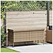 Contenitore da Giardino con Ruote Beige 160x55x75 cm Polyrattan - Foto miniatura 5