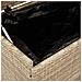 Contenitore da Giardino con Ruote Beige 160x55x75 cm Polyrattan - Foto miniatura 7