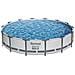 Piscina Fuori Terra - In Giro - 427x107 Cm - Grigio - Include Accessori Coordinati Cb14 - Foto miniatura 6