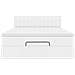 Pouf Letto con Materassi e LED Bianco Puro 140x200cm Similpelle - Foto miniatura 8