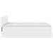 Pouf Letto con Materassi e LED Bianco Puro 140x200cm Similpelle - Foto miniatura 9