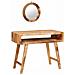 Tavolo da Trucco con specchio Marrone legno massello di mango - Foto miniatura 1