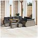 Set Divano da Giardino 14 pcs Grigio 110 x 55 x 71 cm - Foto miniatura 2