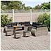 Set Divano da Giardino 14 pcs Grigio 110 x 55 x 71 cm - Foto miniatura 3