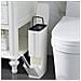 Set Scopino E Cestino Per Wc Bagno 2 In 1 Salvaspazio Portascopino E Pattumiera - Foto miniatura 1