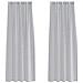 Tende con tende 2 pcs Grigio scuro Poliestere - Foto miniatura 1