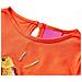 Maglietta da Bambina Maniche Lunghe Arancione Scuro 104 - Foto miniatura 3