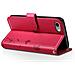 Custodia A Portafoglio Per Iphone 7 / 8 / Se 2022 Design Premium Fiori Farfalla, Rosso - Foto miniatura 2