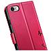 Custodia A Portafoglio Per Iphone 7 / 8 / Se 2022 Design Premium Fiori Farfalla, Rosso - Foto miniatura 5