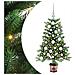 Albero di Natale con 150 LED con supporto Verde 90 cm PE - Foto miniatura 1
