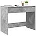 Scrivania Grigio cemento 100 x 50 x 78 cm Legno multistrato - Foto miniatura 3