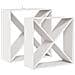 Portabottiglie 2 pcs Bianco 62 x 25 x 62 cm Pino massello - Foto miniatura 1
