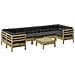 Set Divani da Giardino 8pz con Cuscini Legno Impregnato di Pino - Foto miniatura 1