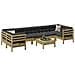 Set Divani da Giardino 8pz con Cuscini Legno Impregnato di Pino - Foto miniatura 2