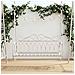 Panchina a Dondolo Acciaio 112 x 60 x 126,5 cm Bianco Antico - Foto miniatura 2