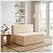 Divano Letto Pieghevole Crema 70 x 72 x 60 cm Tessuto - Foto miniatura 2