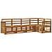 Set divano sezionale 4 pcs Naturale Legno di Acacia Massello - Foto miniatura 1