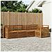 Set divano sezionale 4 pcs Naturale Legno di Acacia Massello - Foto miniatura 2