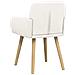 Sedie da pranzo 2 pcs Bouclé Crema 59 x 57 x 85 cm - Foto miniatura 5