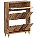 Mobile per scarpe ALKMAAR 78 x 24 x 103 cm Legno ingegnerizzato - Foto miniatura 3