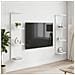 Scaffale da parete 2 pz Bianco 25 x 15 x 100 cm - Foto miniatura 2