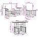 Set Divano da Giardino 7 pz Naturale e Bianco Crema polyrattan - Foto miniatura 6