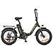 Dolphin Bicicletta Elettrica Pieghevole 20 pollici, Sospensione Anteriore 250W 25km /h, Batteria 36V 18,2Ah, Freni a Disco Meccanici, Bici Urbana per Spostamenti Casa-Lavoro, E-bike - Foto miniatura 6