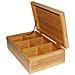 Box Porta Te' Thea Dolci Legno Di Bamboo 6 Posti Scatola Porta Oggetti Cucito - Foto miniatura 3