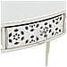 Tavolino Laterale In Stile Francese In Metallo 82x39x76 Cm Bianco - Foto miniatura 4