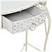 Tavolino Laterale In Stile Francese In Metallo 82x39x76 Cm Bianco - Foto miniatura 8