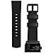Cinturino Watch 42 / 44 Mm Pelle Premium Collezione Black Hardware Nero - Foto miniatura 1