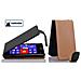 Custodia Compatibile Con Nokia Lumia 925 In Nero Carbone - Coperchio Protettivo In Design Flip Realizzato In Finta Pelle Liscia - Foto miniatura 5