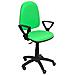Modello 04cp Sedia Da Ufficio Ergonomica Con Meccanismo Di Contatto Permanente, Regolabile In Altezza E Ruote Parquet Sedile E Schienale Imbottiti In Tessuto Bali Colore Pistacchio (braccioli Fissi Inclusi)  - Foto miniatura 1
