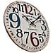 Orologio A Muro Tondo Mdf Bianco Shabby Soggiorno 33,8x33,8x4 - Foto miniatura 7