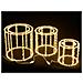 Cilindri Led Luminosi Decorazione Luminosa Per Il Natale Set Da Tre Pezzi Per Casa E Negozi - Foto miniatura 1