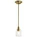 Mini Sospensione A 1 Luce, Ottone Naturale, E27 - Foto miniatura 1