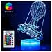 3d Luci Led Opera Luce Vision Effetto Notte Batttlebus Telecomando E 16 Colori Della Lampada Di Umore Hot Air Balloon Illuminazione Di Festa Di Compleanno Halloween Idee Regalo Decorazioni Per Ragazzi Fidanzati Teenager - Foto miniatura 1