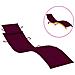 Cuscino per Lettino Prendisole Rosso Vino 186x58x3 cm - Foto miniatura 1
