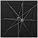 Ombrellone a 4 Livelli con Palo in Alluminio Nero 250x250 cm - Foto miniatura 2