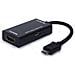 CL-32 Micro-USB 5 pin HDMI Nero cavo di interfaccia e adattatore - Foto miniatura 1