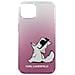 Cover Sfumata Per Iphone 13 Pro Max Con Choupette Fun Rosa - Foto miniatura 8