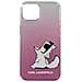 Cover Sfumata Per Iphone 13 Pro Max Con Choupette Fun Rosa - Foto miniatura 3